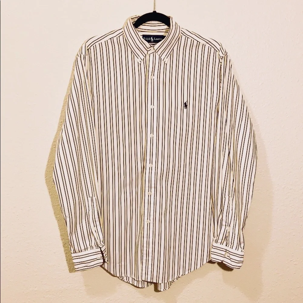 Authentic Ralph Lauren Men’s Dress Shirt, Medium - Picture 1 of 3